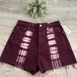Pacsun Raspberry tie dye Ultra High rise vintage shorts!